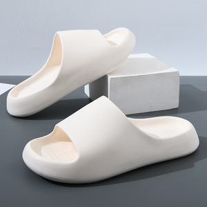 EVA Couple Slippers <b>Non</b> <b>Slip</b> Thickened Soft Sole Indoor Outdoor Summer Unisex Sandals White Black Yellow Injection <b>Shoes</b> - Product Image 1