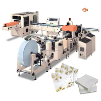 Machine à serviettes entièrement automatique 1/4, 330x330mm, avec empilage, comptage et transfert, pour la fabrication de papier tissu