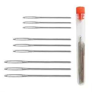 12 PCS Large-Eye Stainless Steel Yarn Blunt Knitting Needles for Finishing Off Crochet Projects