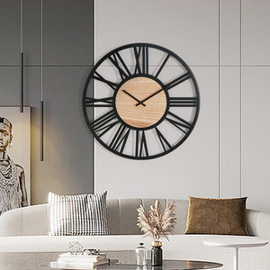 Orologio da Parete Moderno Creativo in Ferro per Soggiorno, Stile Vintage, Display 3D con Lancette, Lusso Leggero, Doppio Strato, Monofacciale - Product Image 2