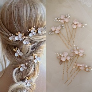 <span class=keywords><strong>Strass</strong></span> perle fleurs épingle à <span class=keywords><strong>cheveux</strong></span> design original <span class=keywords><strong>fil</strong></span> de cuivre perle <span class=keywords><strong>cheveux</strong></span> accessoires bijoux de mariage - Product Image 2