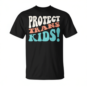 Camiseta con Eslogan de Humor para Proteger a los Niños Trans, Ropa Promocional - Product Image 2
