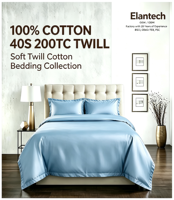 Ensemble de housse de couette en coton, literie 100% coton, drap de lit en coton uni, linge de lit en coton de couleur unie pour la décoration de la chambre à coucher