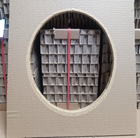 Papier kraft ondulé, noyau en nid d'abeille de 10 mm, étiquettes en carton, panneaux séparateurs faits à la main, imprimés en offset, QUA MI CO HCP01 Vietnam