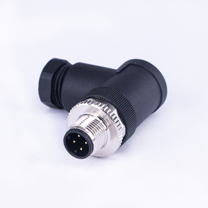 Personnalisable M12 série 4P mâle haute stabilité mécanique nickelé 5A puissance LED assemblé connecteur circulaire Type D - Product Image 6