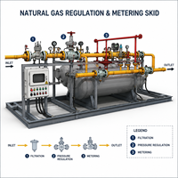 Système de dépression GNC direct usine avec données en temps réel, station de régulation et de dosage de pression de gaz, kit haute pression