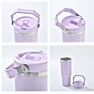 Expédition depuis l'entrepôt américain : Tasses à café isothermes personnalisées en gros de 30 oz pour l'extérieur, en acier inoxydable avec poignées de levage - Product Image 4