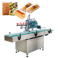 Solidpack Fabriek Prijs Automatische Worst/Fruit Container Label Printen En Etikettering Labeler Machine