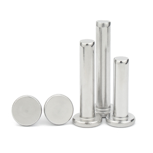 Bán Buôn Tùy Chỉnh Rắn Nhôm Đinh Tán 1/4X1/2 Rắn Carbon Thép Đinh Tán 8Mm M10 Thép Không Gỉ Đầu Phẳng Rắn Đinh Tán - Product Image 1