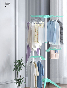 Estante giratorio para ropa ZQ27, soporte para colgar ropa, organizador de exhibición, toallero giratorio para ropa - Product Image 3