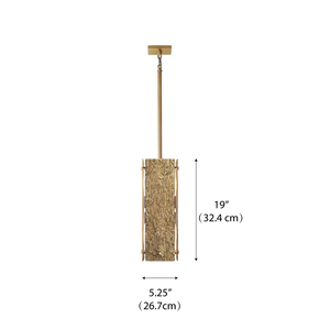 Suspension carrée <span class=keywords><strong>Vouvray</strong></span> | Suspension dorée texturée de luxe pour salle à manger, îlot de cuisine ou intérieurs commerciaux - Product Image 5