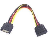 Câble d'alimentation SATA vers 2 broches pour disque dur SATA, connecteur de conversion de port série 15 broches vers 2 broches