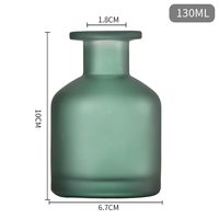 Diffuseur de parfum en verre rose sans BPA de 130 ml avec bâtonnets, étiquette privée, diffuseur d'huiles essentielles pour la maison, garantie de 12 mois
