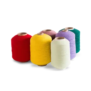Usine directement vente fil de caoutchouc 100/75/75 fil élastique fil double recouvert de polyester fil recouvert pour chaussettes