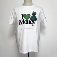 Op maat gemaakte V-hals T-shirts heren groothandel aangepaste print ontwerp katoen polyester leverancier