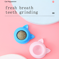 Balle multifonctionnelle rotative pour le nettoyage des dents molaires, à la menthe et à la catnip, jouet pour chat en forme d'avocat