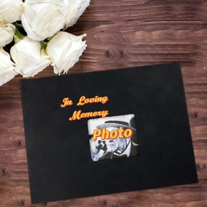 Guest <span class=keywords><strong>Book</strong></span> funerario con penna e scatola azienda di stampa certificata personalizza le pagine celebrazione della vita - Product Image 2