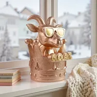 Drôle de G.O.A.T. Trophée-Prix du meilleur lieu de travail, Goat Trophy Cup avec couronne, pour patron, employé, champion