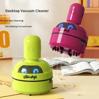 Trustloops OEM personnalisé Mini aspirateur de bureau sans fil intelligent pour la maison, pour la poussière de crayons et les débris de dessins animés, accessoires de nettoyage de bureau