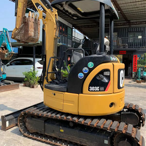 Mini-excavatrice d'occasion de haute qualité Cat303c 3t 2023 avec moteur, boîte de vitesses, pompe, roulement, PLC et moteur pour inspection vidéo et rapport - Product Image 1