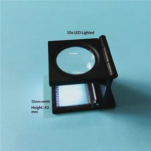 مكبر نقطي 10x 15x ثلاثي الطي لماكينة الطباعة رولاند كوبوري، مصنوع من الفولاذ السبائكي الأسود مع مصباح، صنع في الصين - Product Image 2