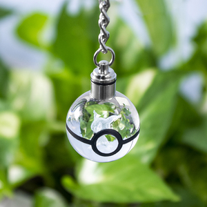 Chất Lượng Cao Tùy Chỉnh 3D <span class=keywords><strong>LED</strong></span> Poke Bóng <span class=keywords><strong>Keychain</strong></span> Bền Thủy Tinh Pha Lê Hợp Kim Với Laser Khắc Hình Trẻ Em Của Đồ Chơi Quà Tặng - Product Image 2