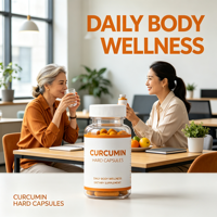 Mélange de curcumine naturelle, capsules végétales dures 5g, antioxydant, complément nutritionnel