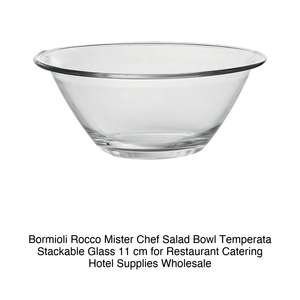 มิสเตอร์เชฟ ชามสลัดแก้ว Ø 11 ซม. แบบเทมเปอร์ วางซ้อนกันได้ ยี่ห้อ Bormioli Rocco - Product Image 2