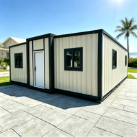 Maison conteneur pliable à déploiement rapide, maison modulaire préfabriquée, maison mobile durable pour projet d'ingénierie
