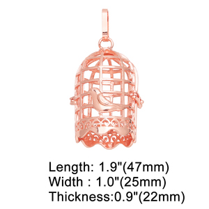 ASJEWELRY Plaqué Or Souhaitant Boules Creux Cage À Oiseaux Harmonie Carillon Ange <span class=keywords><strong>Bola</strong></span> Collier Pendentifs pour <span class=keywords><strong>Grossesse</strong></span> 2506 Pdtb121 - Product Image 4