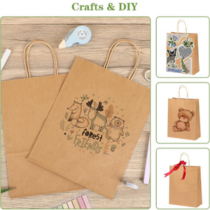 תיקי טוט מנייר קראפט אקולוגי עם לוגו בהתאמה אישית, ידית חבל כותנה, לאריזות יוקרתיות של נעליים, בגדים ומתנות לעסקים קטנים - Product Image 5