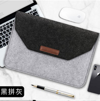 Funda de Fieltro para Portátil de 11.6-15.6 Pulgadas, Bolsa Ligera y Portátil para Computadora con Velcro, Ecológica