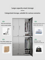 Gabinete de Almacenamiento Multiusos de Acero Inoxidable, Unidades de Almacenamiento Metálicas Duraderas, Gabinetes de Almacenamiento Personalizables de Fábrica para Hospitales