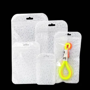 Reiß verschluss taschen für Telefon hülle Hochwertige Verpackungs taschen für Zubehör New Type Vlies-Reiß verschluss taschen White Zip Pouch Plastic Bopp