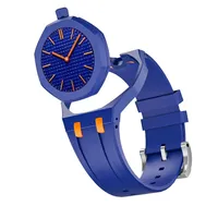 Luxuriöses Biokeramik-Uhrengehäuse + Gummiarmband für Swatch AP Royal Pop Taschenuhr Silikonband Modifikations-Set