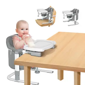 Gratis berdiri lantai kursi 3 in 1 bayi Booster kursi tinggi dengan baki makan kursi untuk Meja kait di kursi