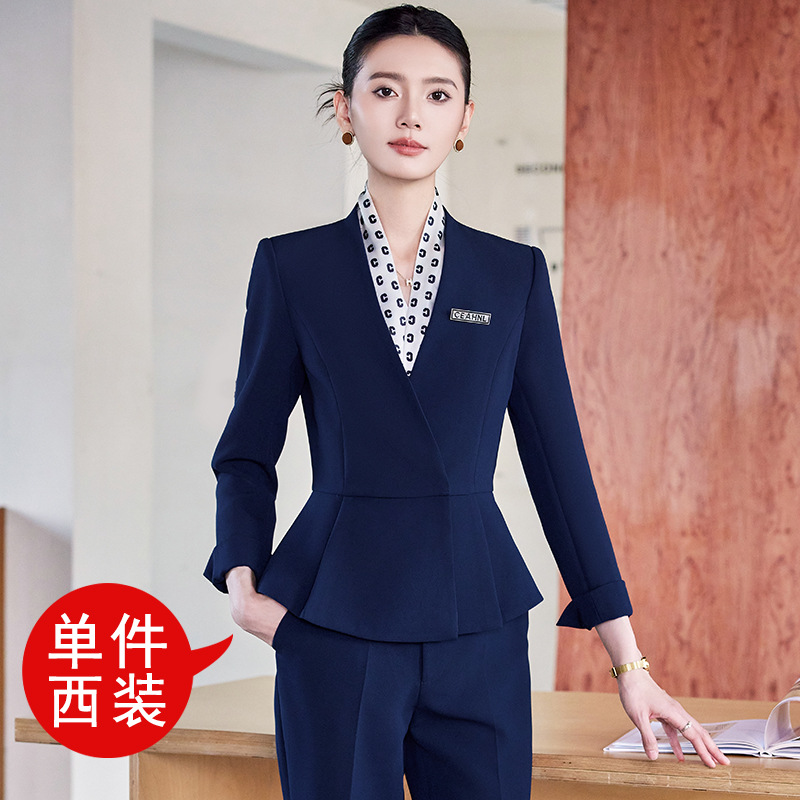 Dark blue suit