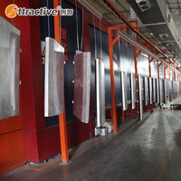 Système de revêtement en poudre électrostatique automatique AttractiveChina pour les armoires électriques, une solution de ligne de revêtement efficace
