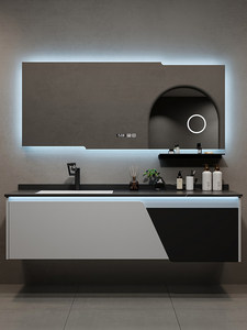 Armoires <span class=keywords><strong>de</strong></span> <span class=keywords><strong>salle</strong></span> <span class=keywords><strong>de</strong></span> <span class=keywords><strong>bain</strong></span> murales modernes avec miroir intelligent et <span class=keywords><strong>tiroirs</strong></span>, gain <span class=keywords><strong>de</strong></span> place personnalisé, option élégante pour votre - Product Image 1