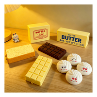 Collection de jouets anti-stress Squishy géants en mousse PU souple à remontée lente, à presser, en forme de pain au chocolat et de boulette, avec effet beurre simulé