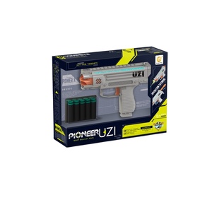 UZI Pistola Giocattolo Rotante con Dardi Morbidi, Proiettili in Schiuma EVA, Design a Rotazione Manuale, Regalo Sicuro per <span class=keywords><strong>Giochi</strong></span> di Ruolo per Ragazzi, Gioco da Interno ed Esterno - Product Image 2