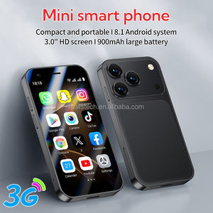 Mini Telefono A17 <span class=keywords><strong>3G</strong></span> Dual SIM Smartphone Ultra-Compatto Android 8.1 2+16GB Memoria Schermo HD da 3.0 Pollici Mini Cellulari - Product Image 4