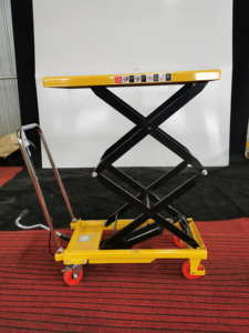 Table élévatrice à ciseaux hydraulique manuelle, capacité de levage de 170 cm, capacité de charge de 1000 kg, élévateur de marchandises portable pour atelier/entrepôt - Product Image 5
