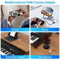 Cable Adaptador OTG de Cámara Lightning Macho a USB 3.0 Hembra de Alta Compatibilidad para Sincronización de Datos para iPhone