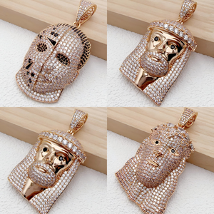 250125 XUPING Подвески с кубическим цирконием под 18-каратное золото, в разных стилях, для мужчин и женщин, в стиле хип-хоп, оптовая продажа ювелирных изделий - Product Image 5