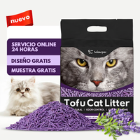 Traçabilité d'origine Sable antibactérien hautement absorbant pour chat Désodorisation sans poussière Litière pour chat Tofu