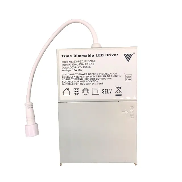 Controlador LED de atenuación ETL, fuente de controlador de corriente constante 2700K-7000K, regulador Triac, 9W, 12W, 210-290mA