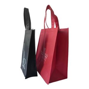 Bolsa de Vino Reutilizable de Tela No Tejida PP con Logotipo Personalizado del Fabricante Directo, Bolsa para Botella de Vino con Asa para Tienda - Product Image 3