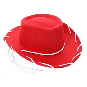Réglable Unisexe Vintage <span class=keywords><strong>Woody</strong></span> <span class=keywords><strong>Cowboy</strong></span> Chapeau Hommes & Enfants Marron Rouge Feutre Extérieur Cap Casual Western Denim Cap pour Hommes - Product Image 4