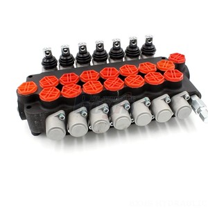วาล์วควบคุมทิศทางไฮดรอลิกแบบหลายทาง P80-G34-OT รุ่นแมนนวล 80 ลิตร/นาที 21.2 แกลลอน/นาทีสหรัฐฯ  แบบหกทาง  พร้อมเกลียวในตัว  วัสดุเหล็กหล่อ - Product Image 2